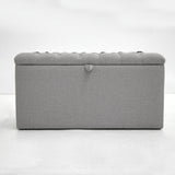 Cofre Corpo Liso / Tampo Capitone Avec Rangement